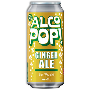 AlcoPop 473ml CAN - GINGER ALE