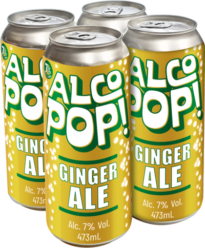 AlcoPop 473ml CAN - GINGER ALE