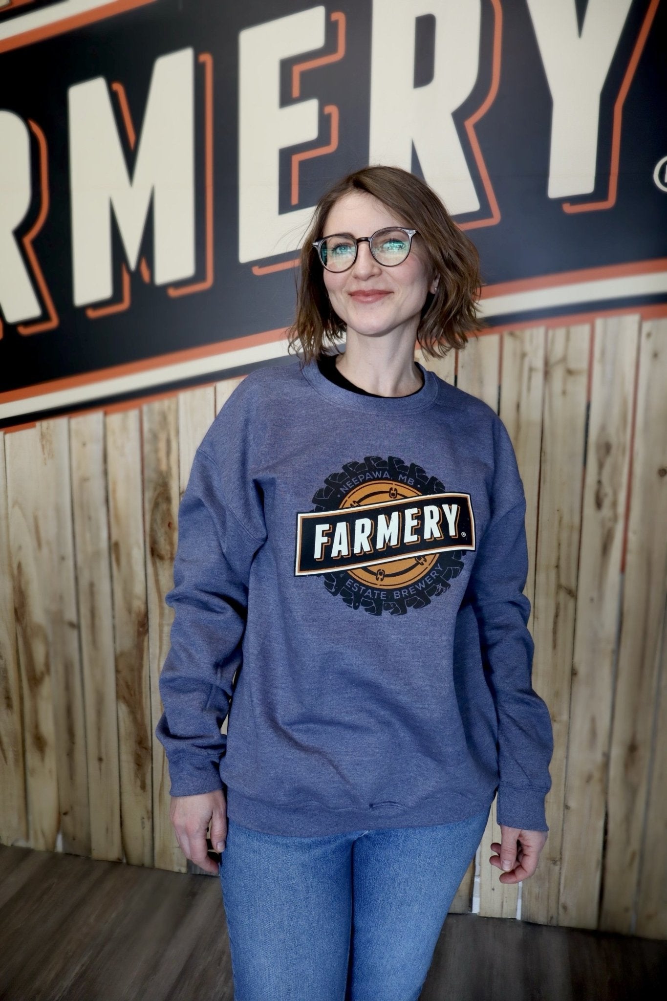 Farmery Crew Neck (XOL) Navy - Farmery Estate Brewing Company Inc. - 