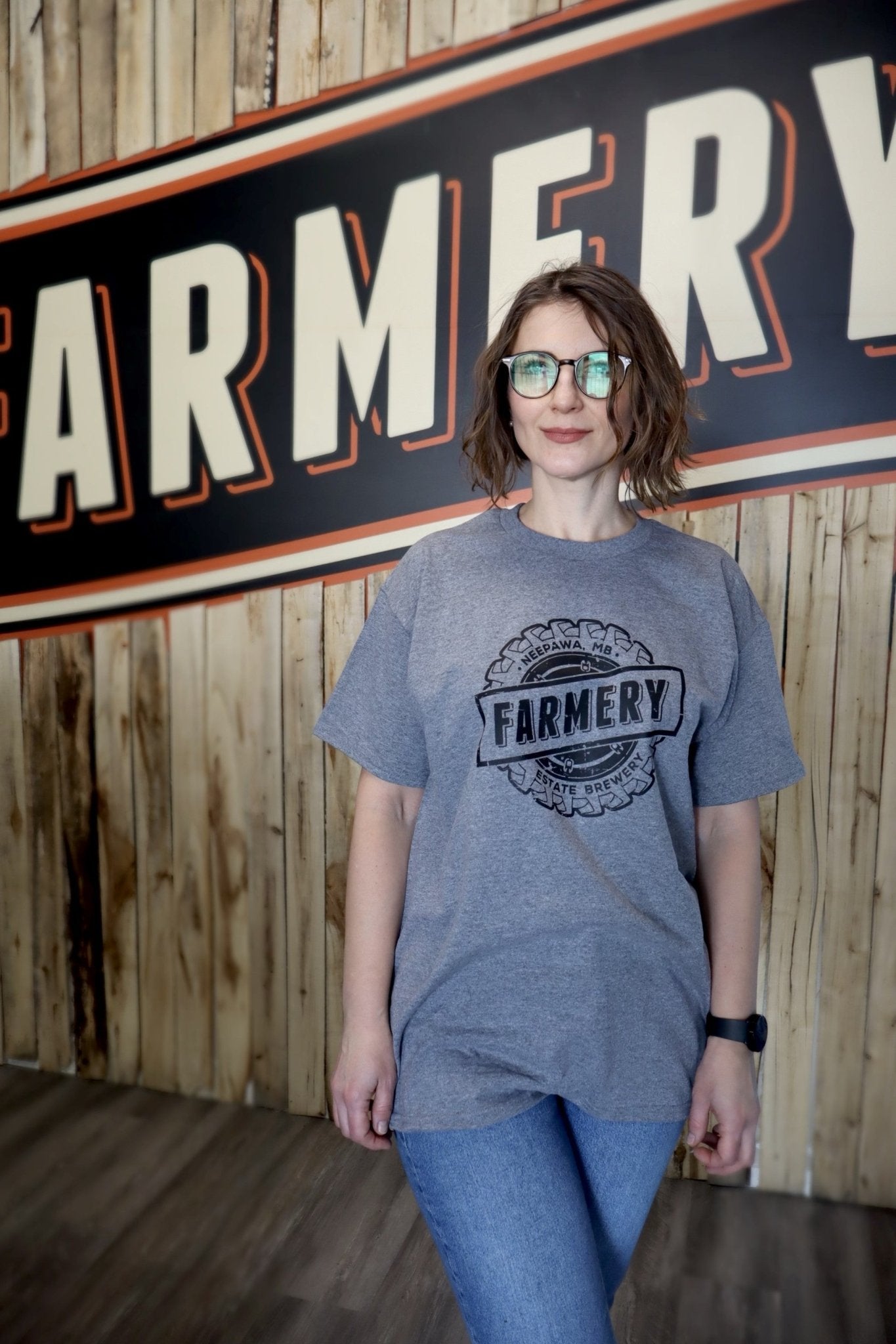 Farmery T-shirt (XOL) Graphite - Farmery Estate Brewing Company Inc. - 