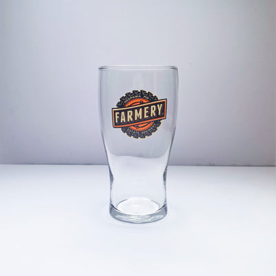 Curved Pub Glass 16oz - Farmery Estate Brewing Company Inc.-Beer Glasses
