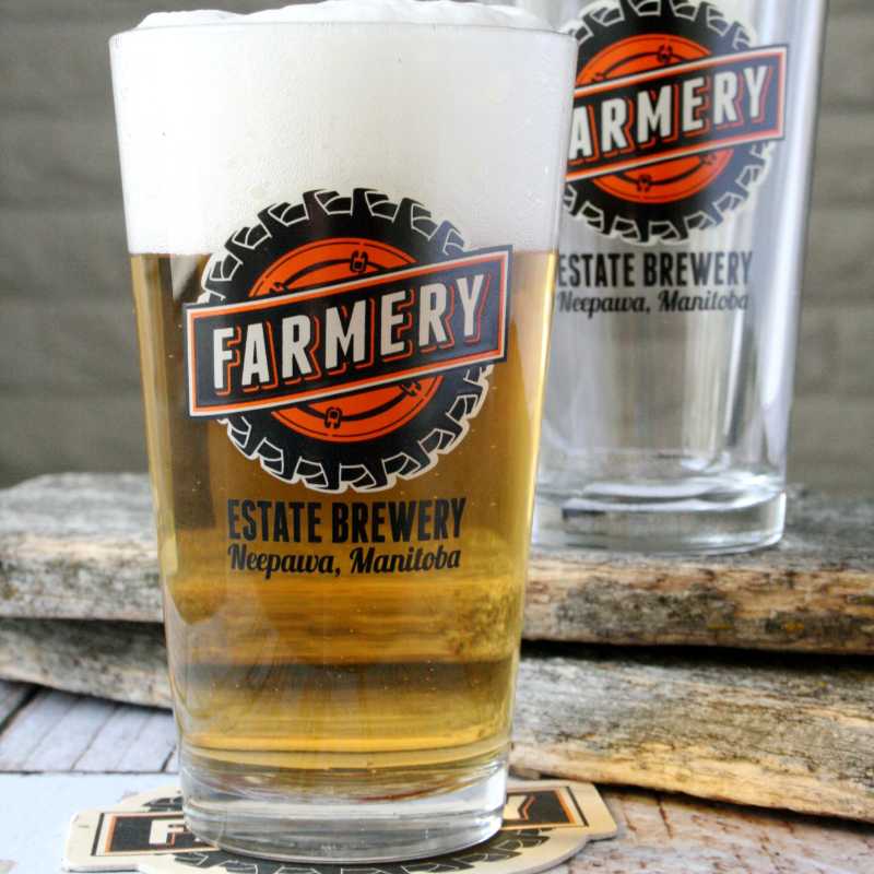 Farmery Glass 16oz - Farmery Estate Brewing Company Inc.-Beer Glasses