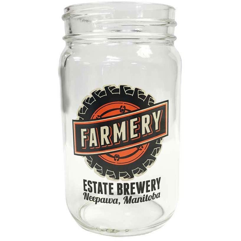Mason Jar 16oz - Farmery Estate Brewing Company Inc.-Beer Glasses