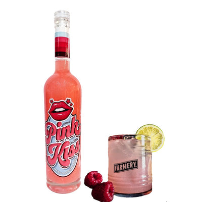 Pink Kiss -- Pink Citrus Flavored Vodka *SHIMMERING EDITION* - Farmery Estate Brewing Company Inc.-Flavoured Vodkas