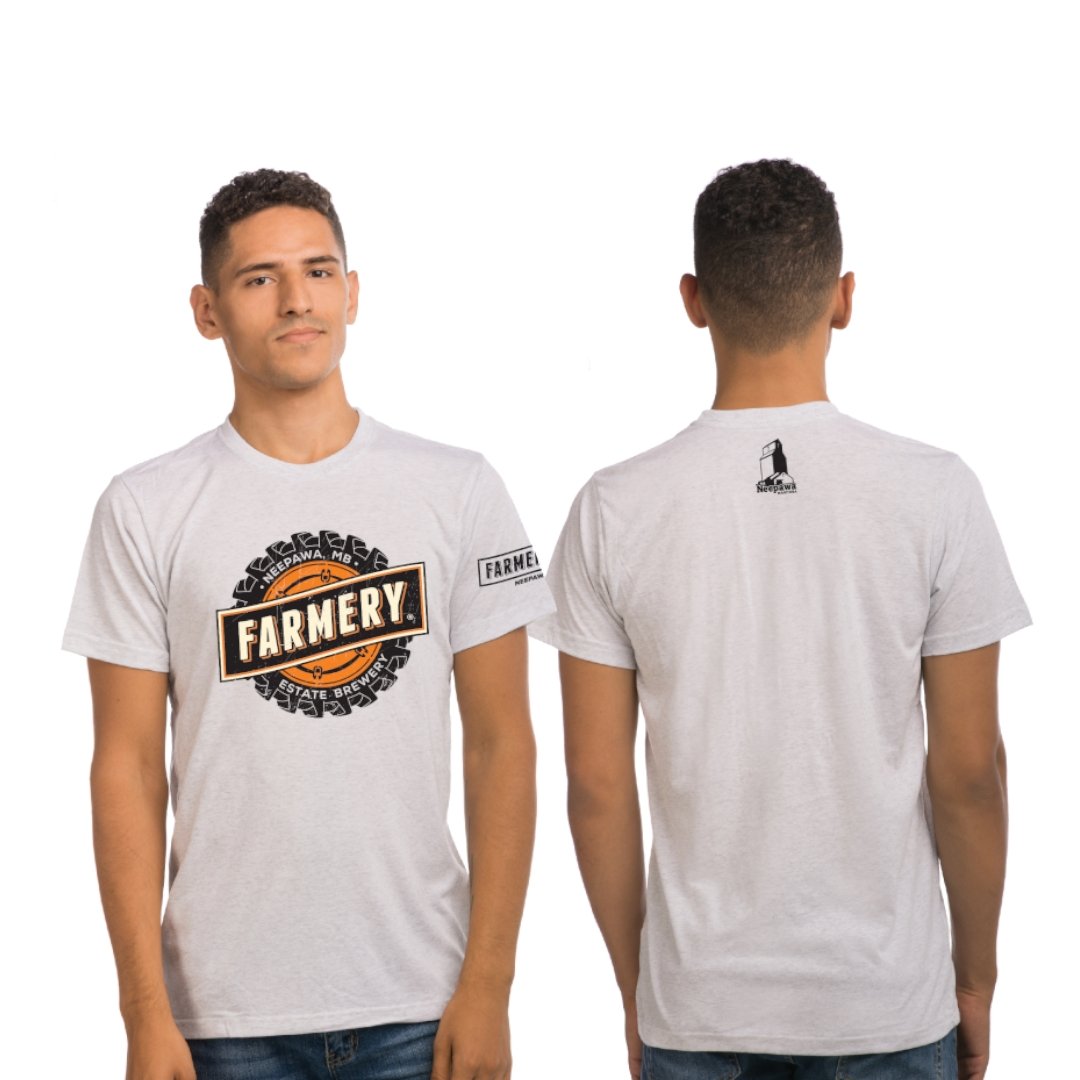 Unisex White T-Shirt - Farmery Estate Brewing Company Inc.-T-Shirts
